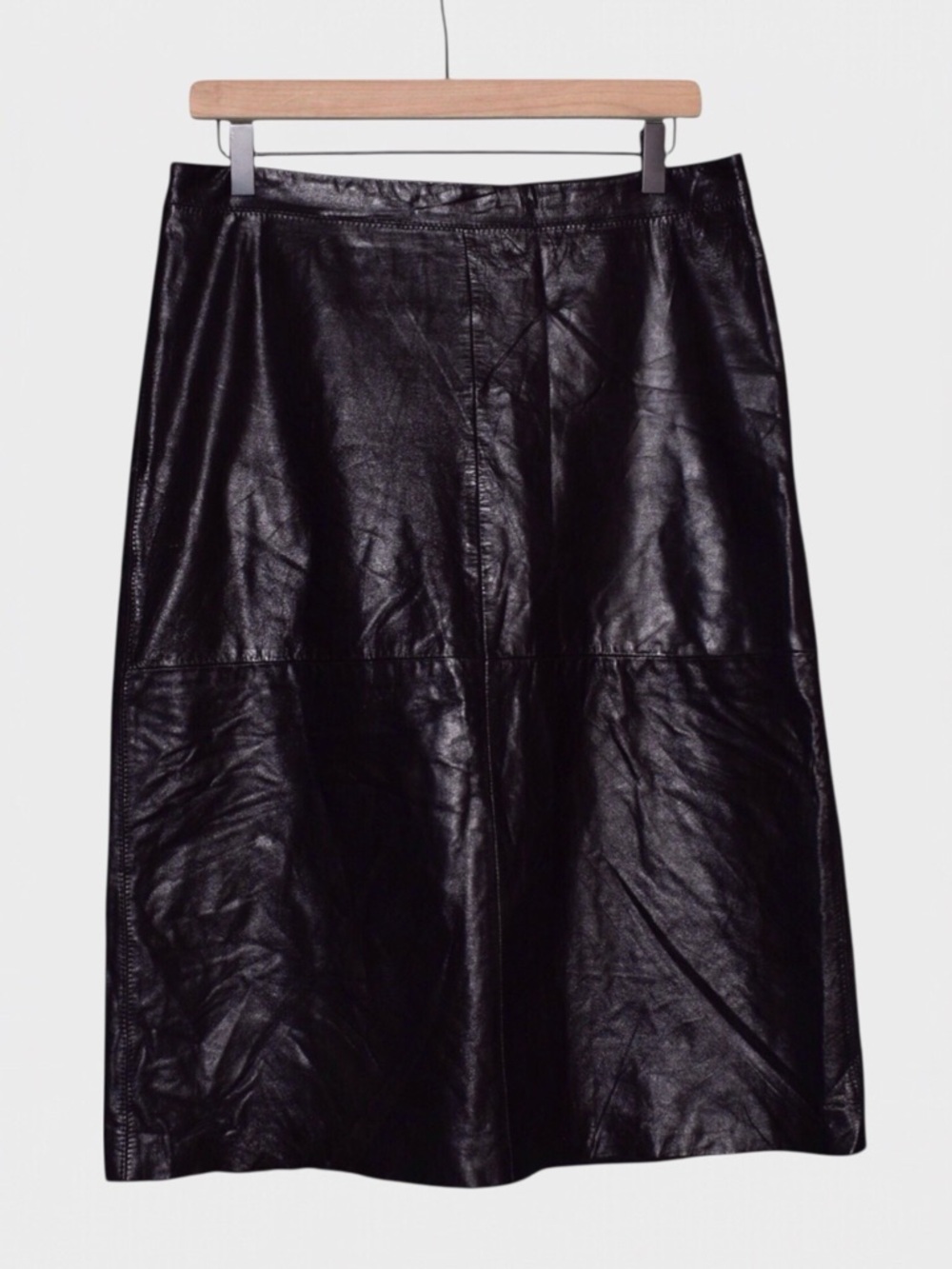 Gap‎ Leather A Line Midi Skirt